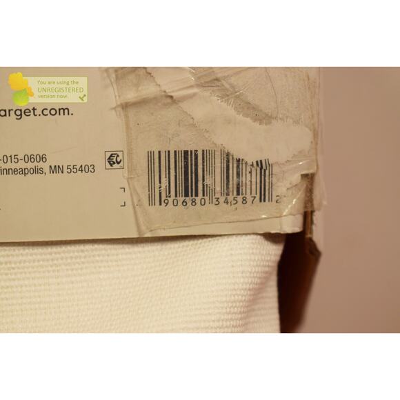 Threshold 54x95" Light Filtering Solid Grommet Curtain Panel White (Mark)* - Picture 8 of 8